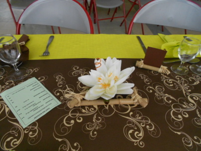 détail du chemin de table détail du chemin de table