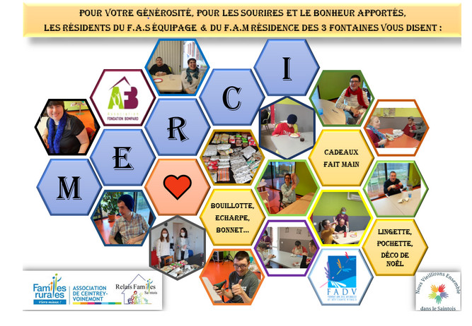 Le merci des établissements FAS et FAM du Saintois Le merci des établissements FAS et FAM du Saintois