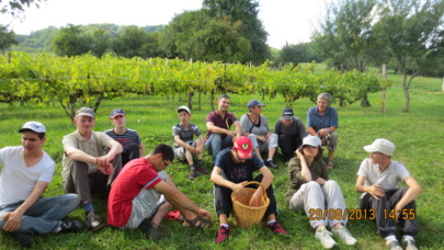 Accueil de Mathieu, voisin de vigne!