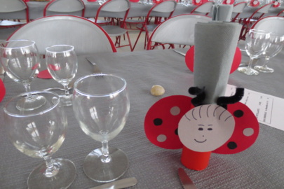 Des coccinelles réalisées par les résidents Des coccinelles réalisées par les résidents