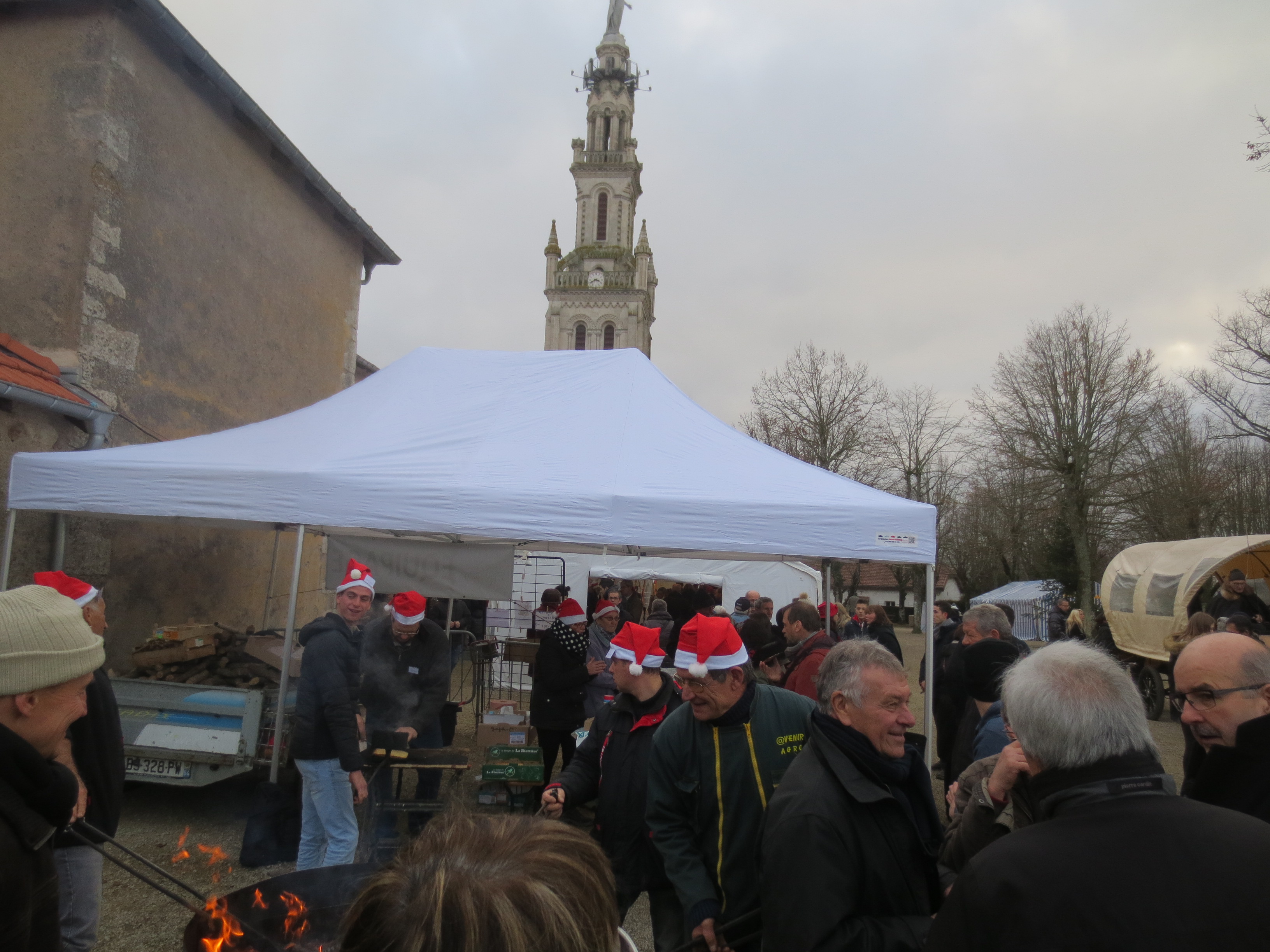 Marché de Noël lumineux