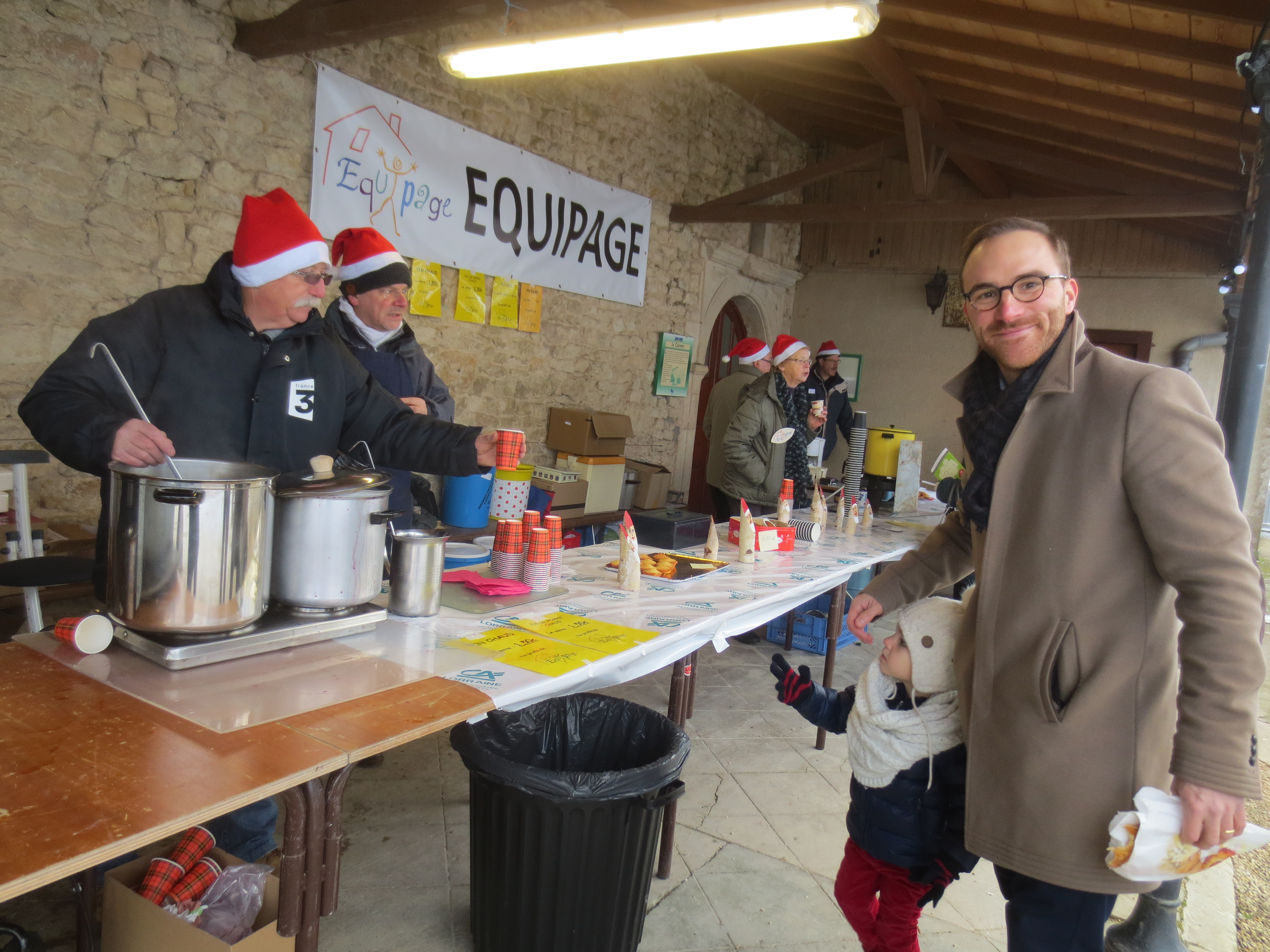 Le nouveau directeur de l'Association Fondation Bompard a découvert notre marché de Noël