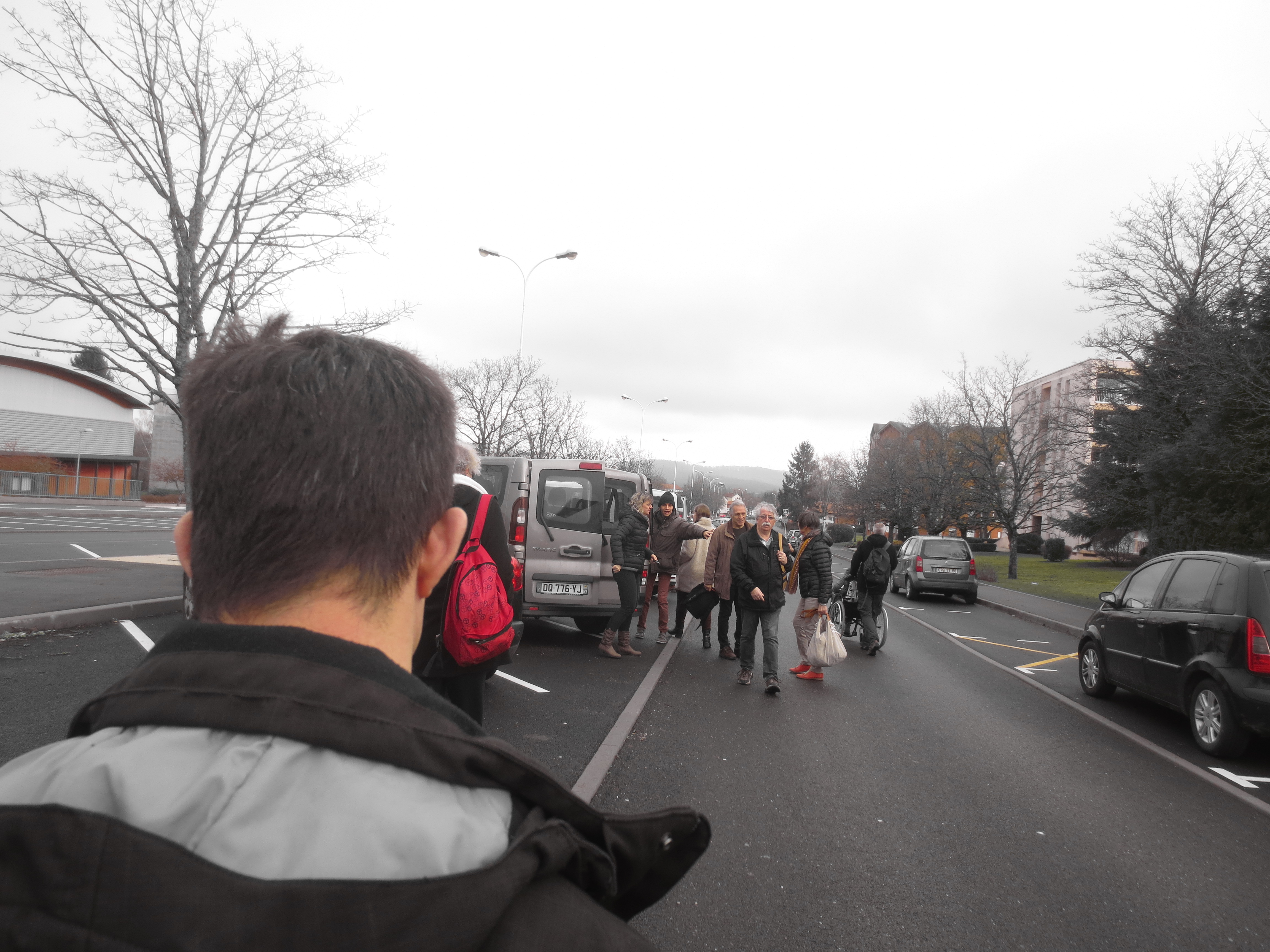 l'accès au parking et le retour au bercail