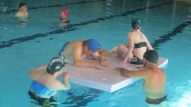 A Vittel, quand la piscine est entrièrement libre, on s'amuse beaucoup!