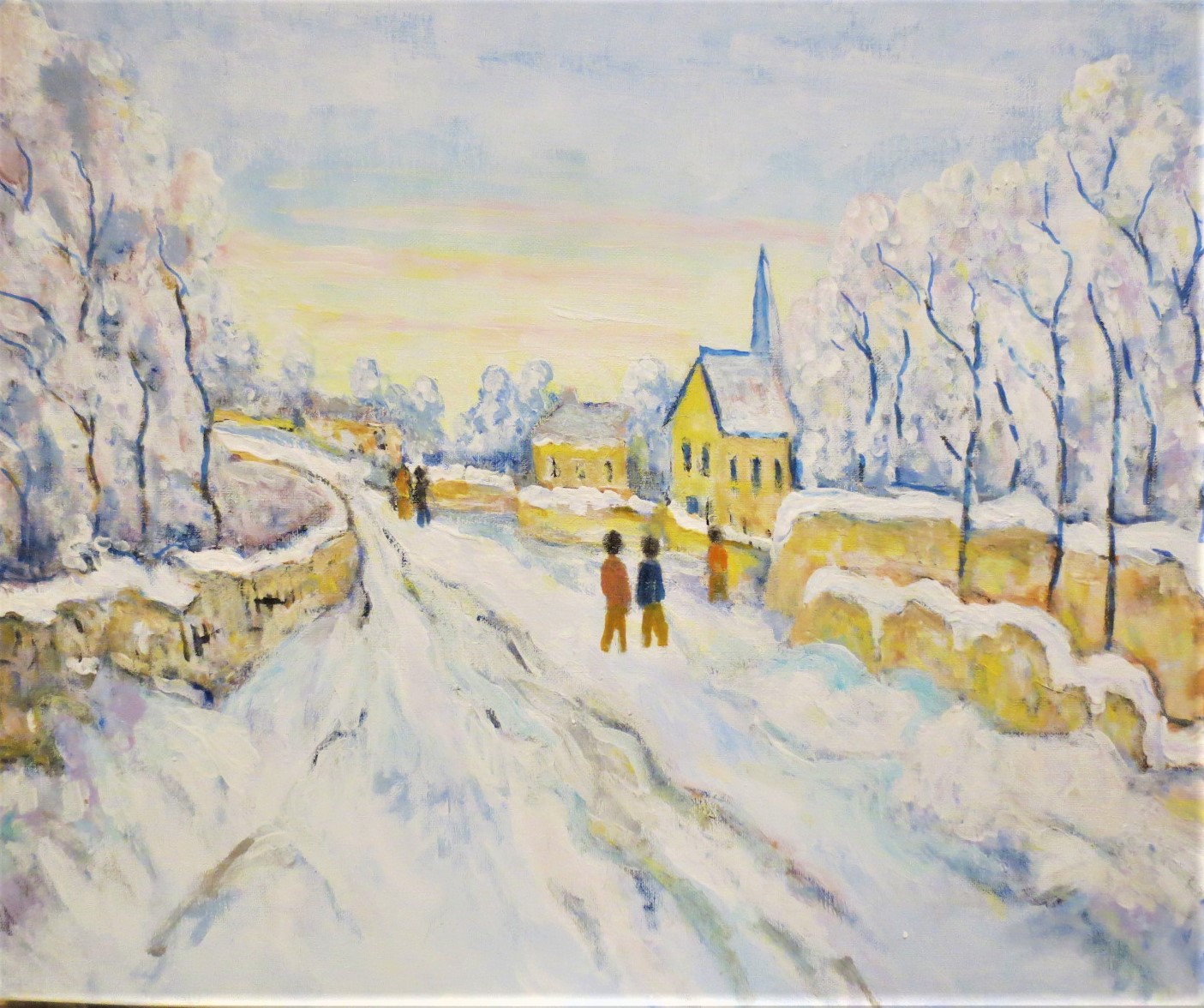 Un paysage d'hiver de Bernard Roynette