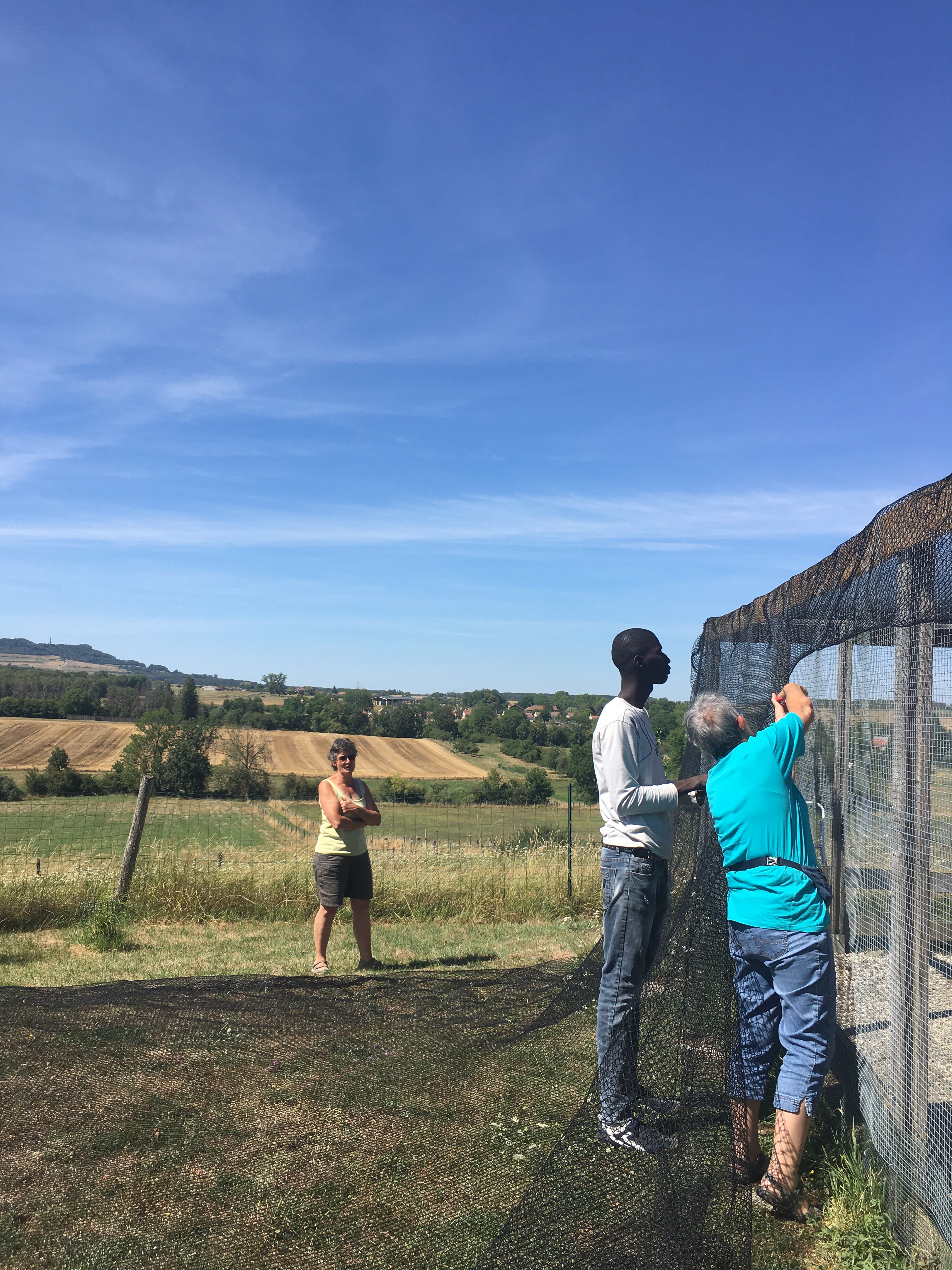 La présidente Dominique satisfaite de ce travail signé par l'Association Equipage. La présidente Dominique satisfaite de ce travail signé par l'Association Equipage.