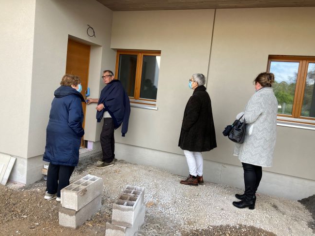 La visite avec Michel Henrion maire d'Omelmont