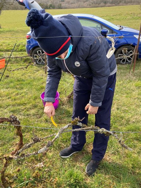 Pierre aux petits soins avec son racloir Pierre aux petits soins avec son racloir