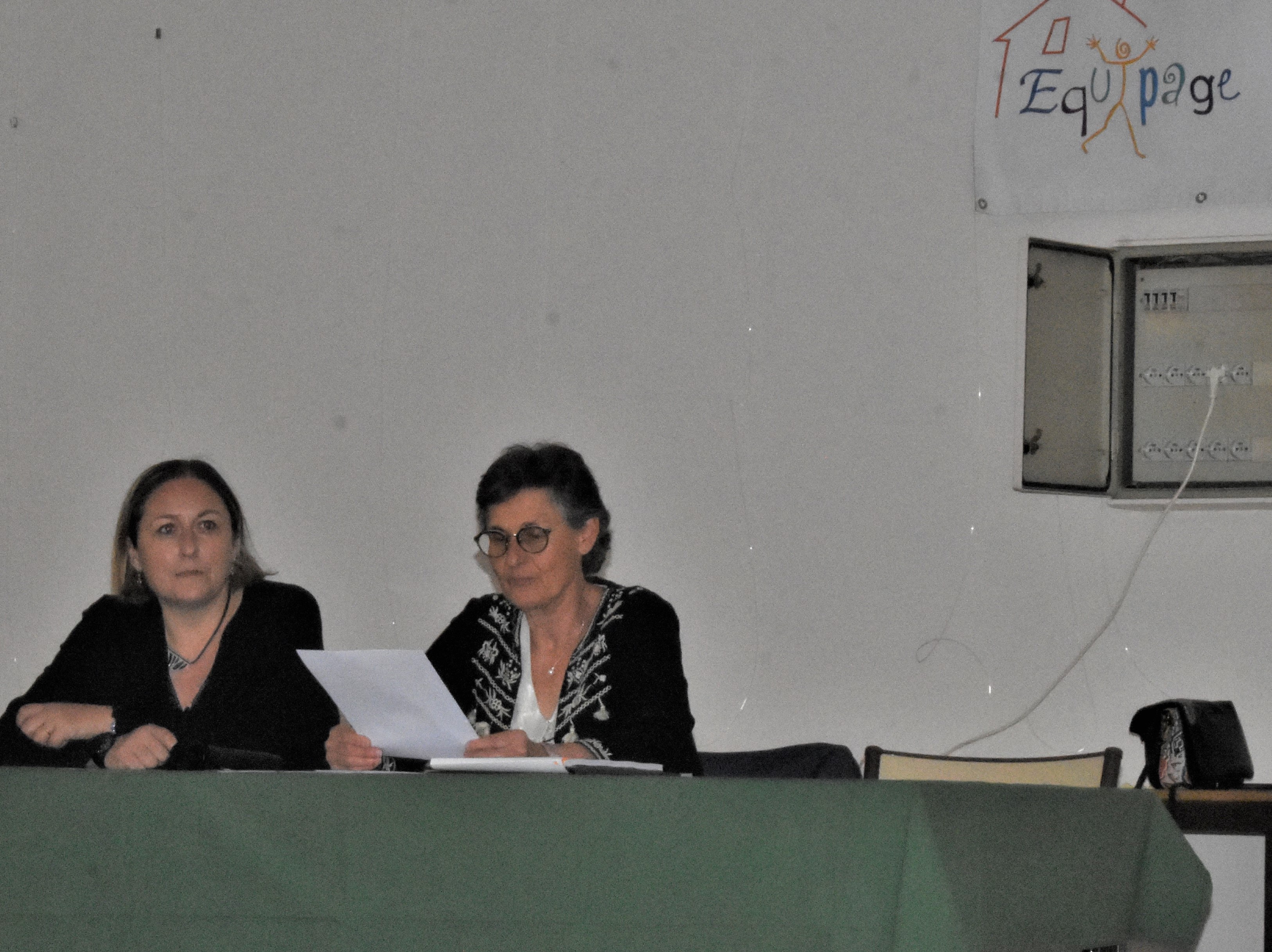 Dominique Griffaton, la présidente aux côtés de Cristelle la directrice du FAS. Dominique Griffaton, la présidente aux côtés de Cristelle la directrice du FAS.