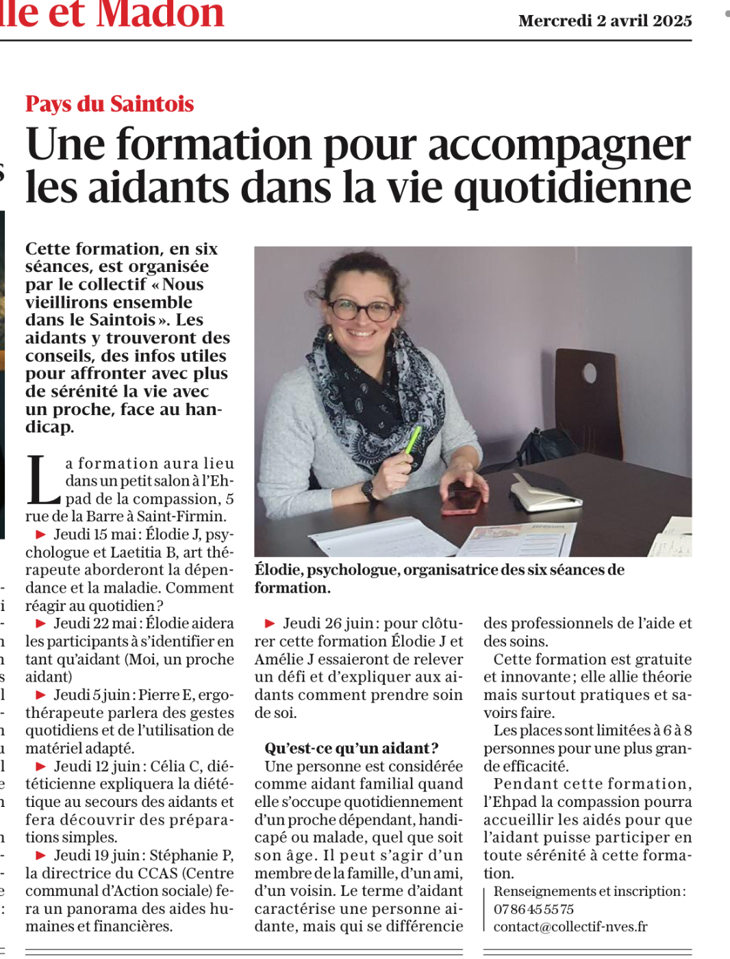 Ateliers du Collectif Nous Vieillirons Ensemble en Saintois