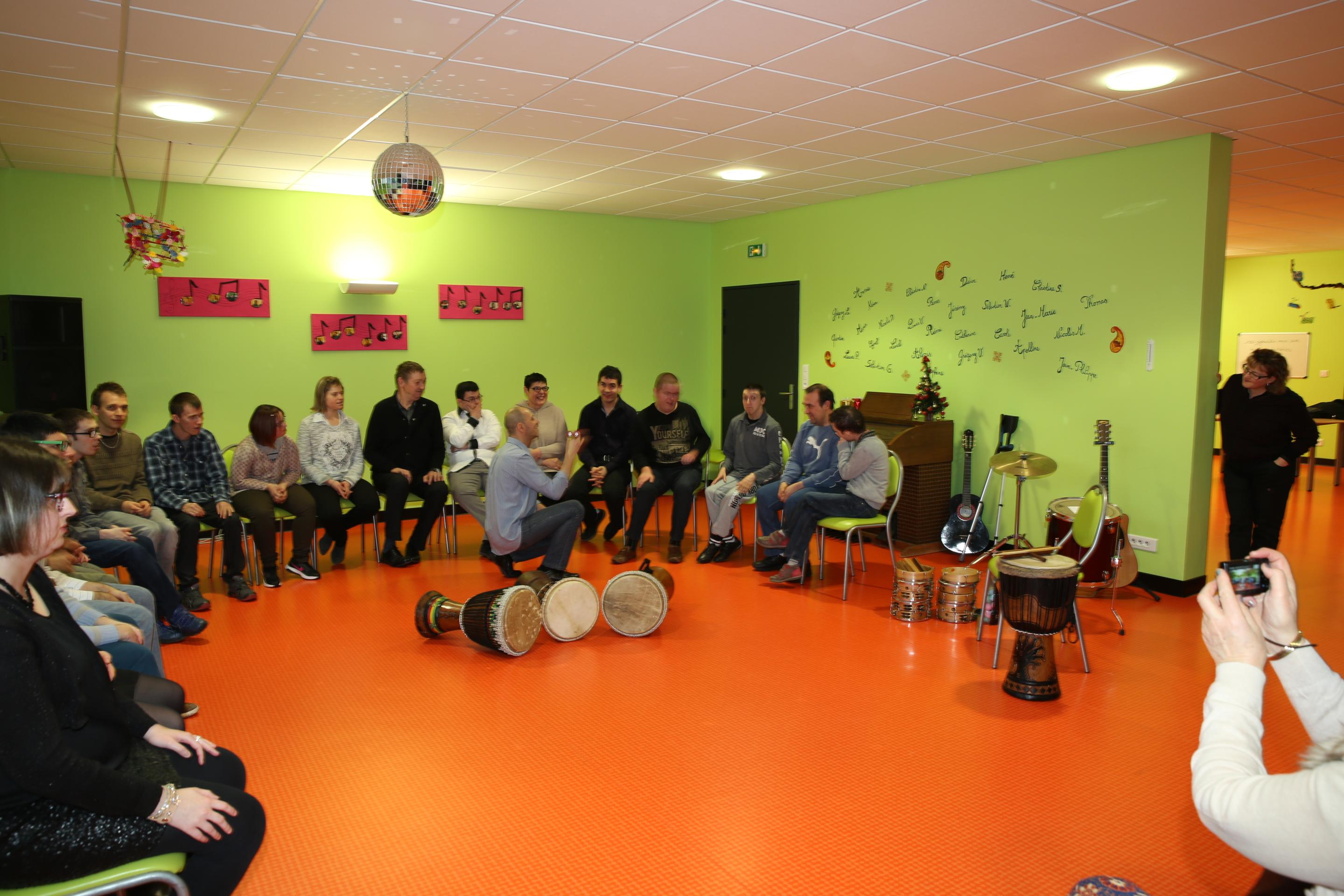 Tout l'orchestre en piste avec Christophe