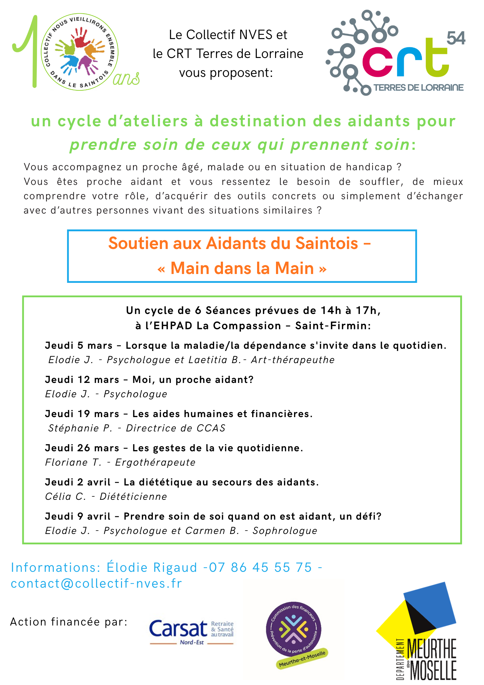 Soutien aux aidants du Saintois